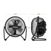 HOLMES 4" Mini High-Velocity Personal Desk Fan, 4 Blades, Adjustable