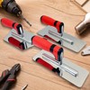 3 Pack Plaster Finishing Trowel Set, Polished Stainless Steel Paint