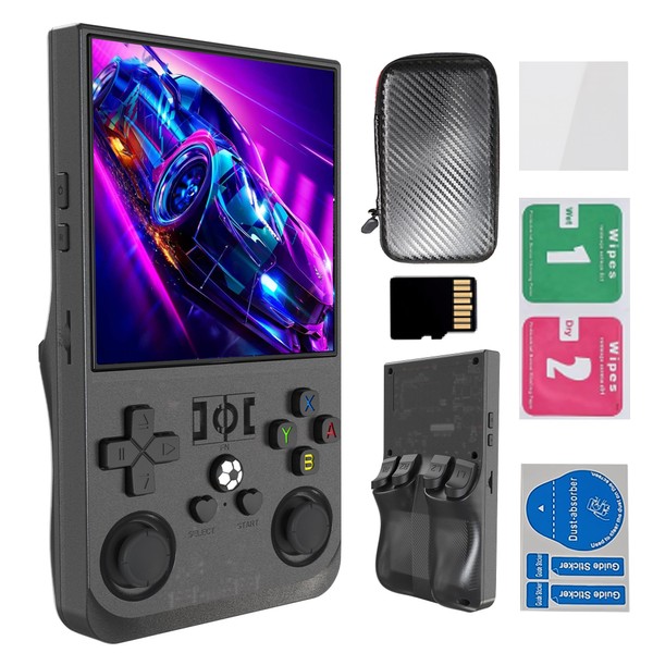 TYHDGHJ Upgrade r36max Retro Handheld Game Console with 64g Built-in