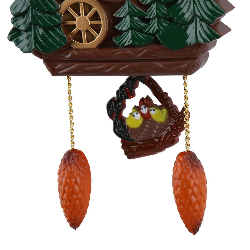 Cuckoo Clock Decorative Clock, Traditional Chalet Tabletop Wall Sound Cuckoo