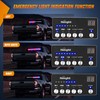 Nilight 144LED Traffic Advisor Strobe Light Bar with Controller Red