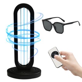 Ultraviolet Germicidal Lamp 110V, 38W Ozone UV Light for Whole Room, Three-Step Timing Remote Control, Blue Light for Home/Office/School