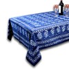 Homestead Hand Made Dabu Block Print 100% Cotton Tablecloth 60x90