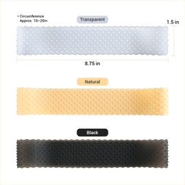 STUDIO LIMITED Flexible Silicone Non Slip Wig Band for Wigs, Sports & Yoga, Unisex, Black - 1 Count (Pack of 1)