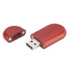 Oval Rosewood Wooden USB 2.0 Flash Memory Drive Storage Stick