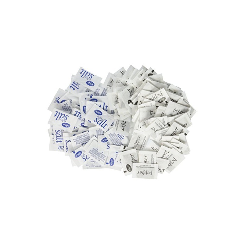 N'JOY Iodized Salt AND Pepper - Salt 1,200 ct., Pepper