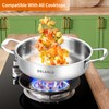 DELARLO Tri-Ply Stainless Steel 10 Inch Frying Pan 3QT Saute