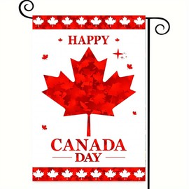 YBTLhome Happy Canada Day Spring And Summer Garden Flags Double-Sided Print Home Decor, Outside Decor, Yard Decor, Garden Decor, Holiday Decor(No Flagpole) 12 * 18in/30 * 45cm