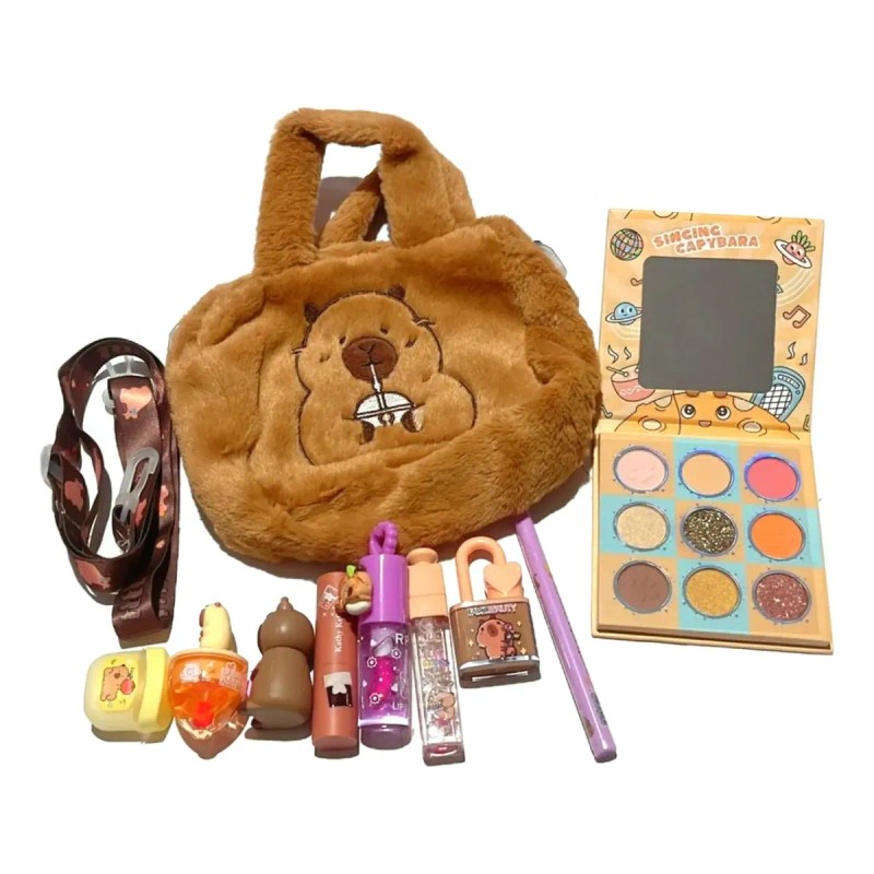 Paquete De Maquillaje Capibara Capybara Mujer Bella