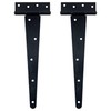 HLMOptimo Heavy Duty Tee Hinge - All Size Black Rustproof