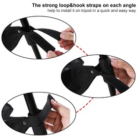 Tripod Stone Bag, Black Universal Duty Tripod Boom Stand Stabilizer Stone Bag Photography Tackle Accessory Tripod Stone Weight Bags Tripod Stone Weight Bag