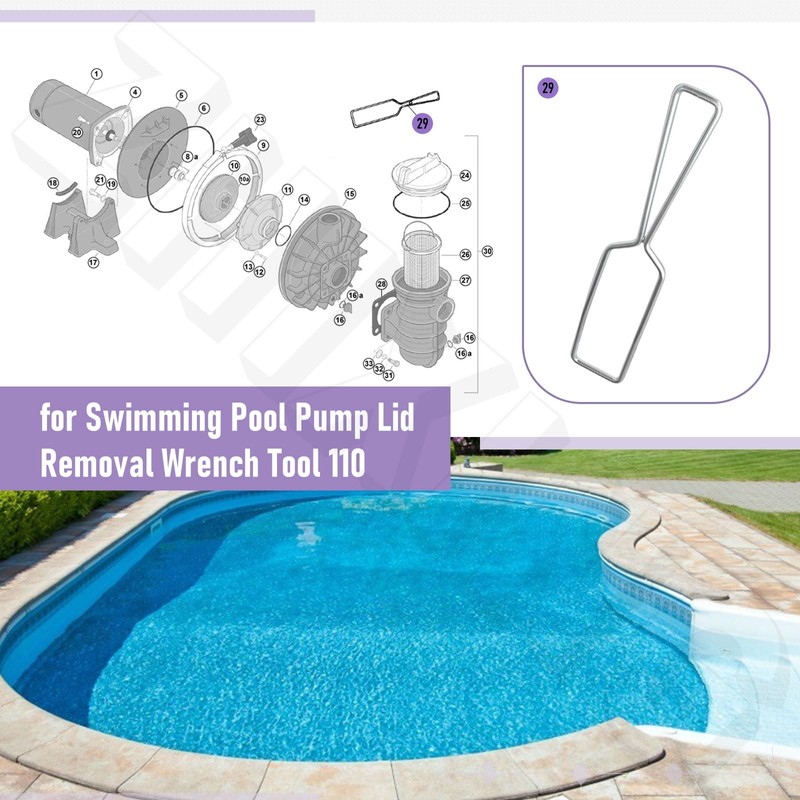 Strainer Pump Lid Removing Tool 14 X 2.7 X 0.5"