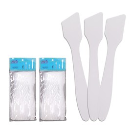 Pana (20 Pieces) 7.35" Frosted Large Flexible Mixing Spatula Reusable Cosmetic Skin Care Facial Cream Mask Spatula for Mixing and Sampling