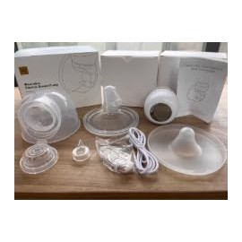 Milchpumpe Handsfree Mit 4 Modi 9 Stufen, Milchpumpe Elektrisch Freihändig Für Den Babymund, Breast Pump Electric Mit 24 mm komfortabler Flansch, Abpumpen Muttermilch Elektrisch