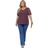 OLRIK Plus Size Tops for Women Summer Blouse Waffle Knit