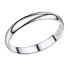 Silver Band Rings Men Women Aesthetic Rongs Simple Ring Size