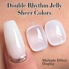 Double Rhythm Translucent Gel Polish Sheer Neutral Natural Light Milky