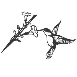 PKPKAUT Metal Birds Yard Decor for Outdoor, Metal Yard Art Outdoor and Garden Decorations, Unique Yard Decorations Outdoor Metal Bird, Metal Hummingbird Outdoor Decor Gifts for Women