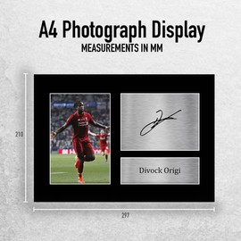 HWC Trading Divock Origi Liverpool Gifts Printed Signed Autograph Picture for Fans and Supporters - A4