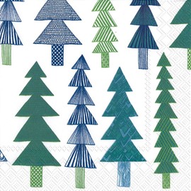 Marimekko Cocktail Napkins KUUSIKOSSA Green 25 x 25 cm