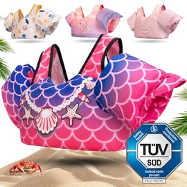 KIDVERSE Children's Life Jacket 3-6 Years – Tested Quality – Life Jacket with Armbands for Children – Swimming Aid for Boys & Girls up to 30 kg – Buoyancy Vest Children – Swimming Training