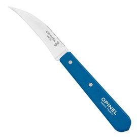 OPINEL Essential No.114 Vegetable Knife, Hornbeam Wood Handles, Made in France (Dark Blue)