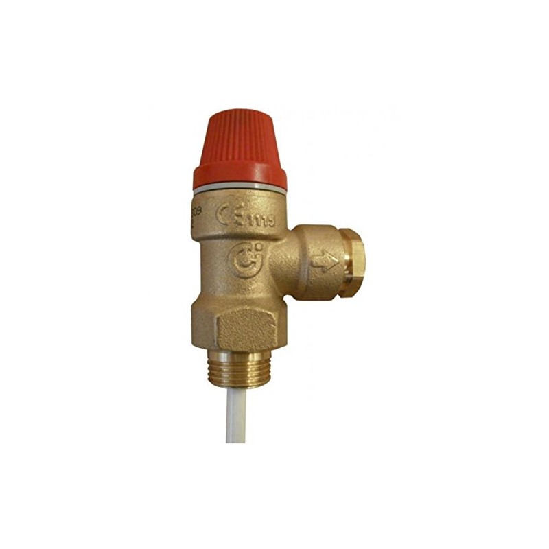 Caleffi 7 Bar 1/2" Pressure & Temperature Relief Valve CA-309470