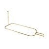 Utopia Alley Rustproof Wall Mounted Aluminum Hoop Shower Rod |