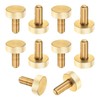 M METERXITY 10-Pack Knurled Thumb Screws, M8x20mm Solid Brass Flat