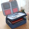 Certificate Storage Bag Oxford Document Bag Multi Layer Storage Pouch