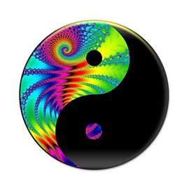 2X Sticker Set - Tie Dye Yin Yang - for Phone Grip Stent Cell Phones Tablets (Stickers Only)