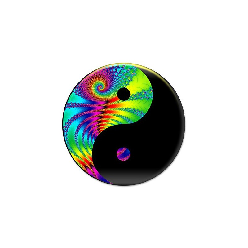 2X Sticker Set - Tie Dye Yin Yang - for