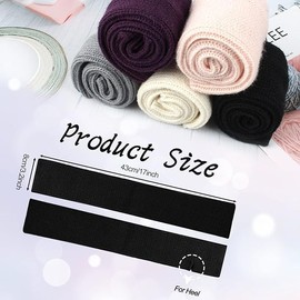 Clarmonde Leg warmers for girls Knitted Stirrup Leg Warmers for women Winter Extra Soft long leg warmers for Yoga Dance (Black 1pair)