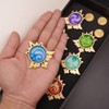 Genshin Impact Vision Brooch Pins (Pyro)