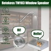 Retekess TW103 Window Speaker, Window Intercom,Independent Volume Control,Recording Function,for Travel