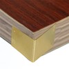 Leliafleury 4Pcs Brass Corner Protectors 6cmx6cm Right Angle Corner Brace