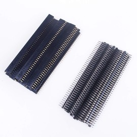 ANGEEK 40 Pieces 2.54 mm 40 Pin Header Male and Female PCB Pin Headers Hole Grid Board for Arduino Raspberry Pi Shield
