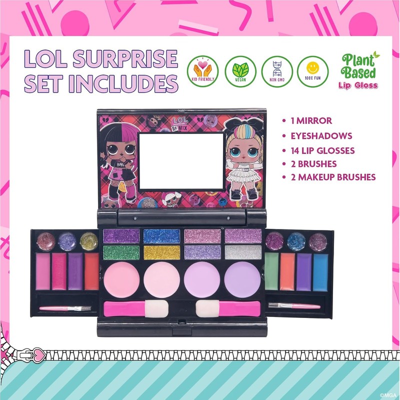 L.O.L. Surprise! Set de Maquillaje Gloss, Brillo para Ojos, Rubor