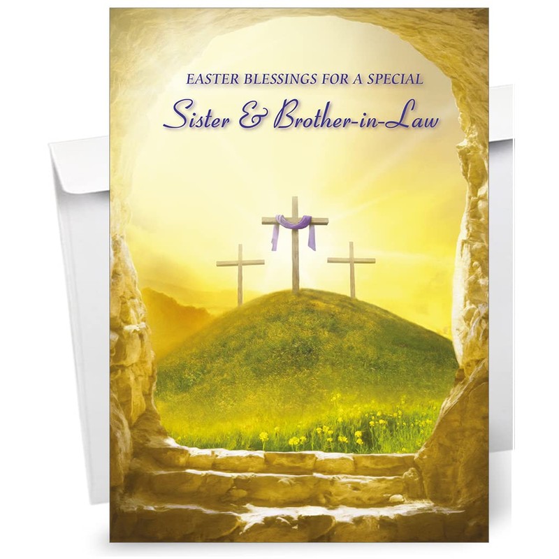 Sister & Brother-In-Law Religious Easter Card - Christian Easter Card