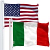 G128 Combo Pack: American USA Flag 3x5 Ft & Italy