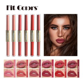 Brillo Labial Fit Colors Mate Y Perlado, No Transfiere
