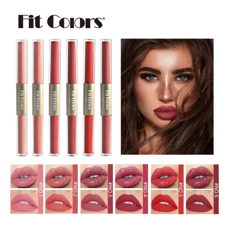 Brillo Labial Fit Colors Mate Y Perlado, No Transfiere