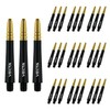 WINMAU Vecta Black with Gold Medium Polycarbonate Dart Stems (Shafts)