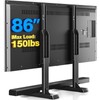 Rfiver Table Top TV Stand with Height Adjustable TV Legs,