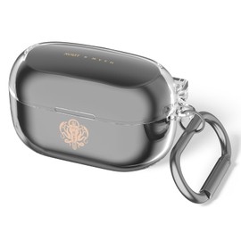 for Aviot TE-V1R-HEN Hololive Case Cover, Clear Soft TPU Protective Case Cover, Compatible with AVIOT TE-V1R-Hen Hololive Charging Case with Carabiner (Clear)