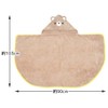 Skater BPO1-A Water Absorbent, Quick Drying, Hooded Bath Poncho, Bear,