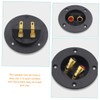 Operitacx 4pcs Round Speaker Terminal Binding Post Connector for Subwoofer