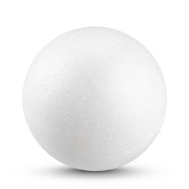 Netuno Pack of 10 Polystyrene Balls Polystyrene Ball White 8 cm Diameter for Crafts for Hobby Art School Decoration Christmas Baubles
