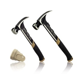 Spec Ops Tools Hammer Set, 20 oz Nailing Hammer and 22 oz Framing Hammer with Rip Claw & Soft Mallet Cap,25% Lighter Head, Shock-Absorbing MOA Grip, 3% Donated to Veterans