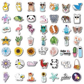 Pack of 100 Aesthetic Vinyl Stickers, Vsco Sticker Laptop Sticker Set for Water Bottles, Skateboard, Mobile Phones etc